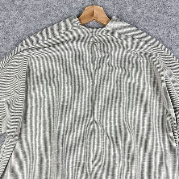 Anthropologie Donni Cardigan Sweater Duster Gray Striped OSFA One Size S M L XL - Picture 8 of 15